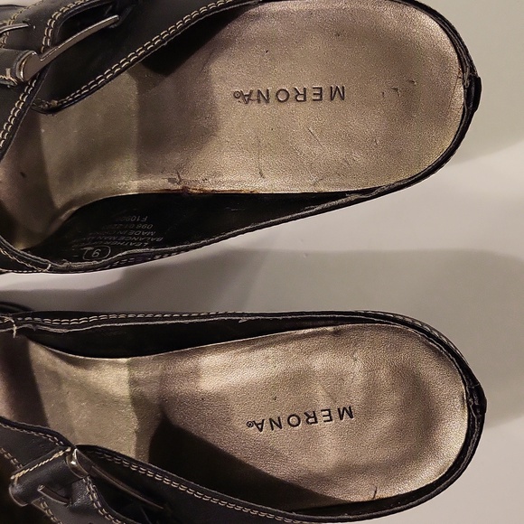 Merona, Black Open Back Shoes-Sz 9 - Picture 6 of 8